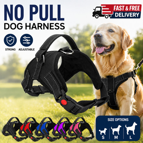 Pull dog harness - pull, adjustable