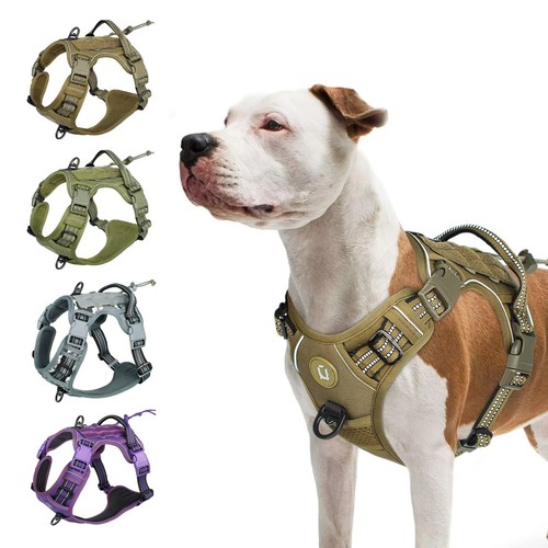 Military tactical dog harness - military,