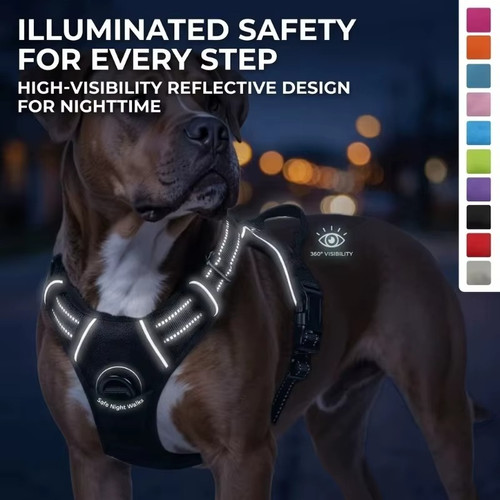 Adjustable dog harness vest - dog, harness,