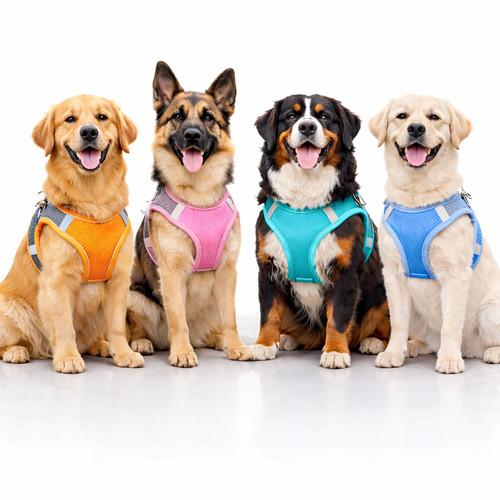 Dog harness breathable soft - dog,